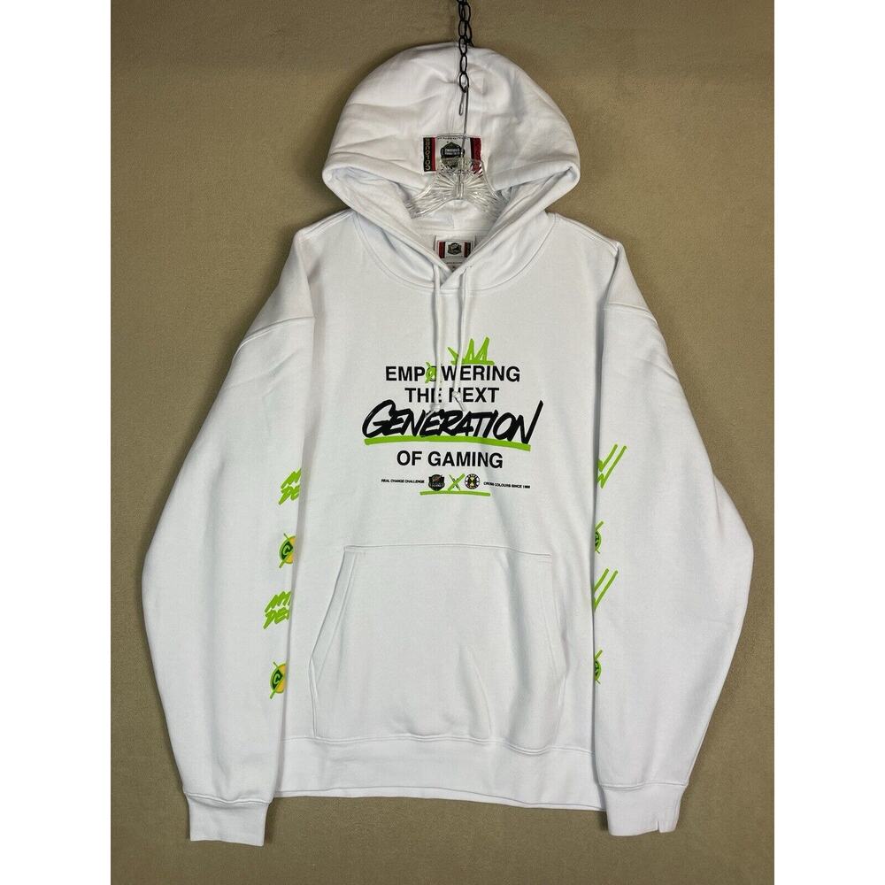 Cross Coluors Hoodie Mens Extra Large‎ White Gaming Pullover Sweater Adult